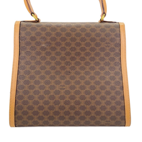 CELINE Macadam 2WAY Handbag Brown WS30580
