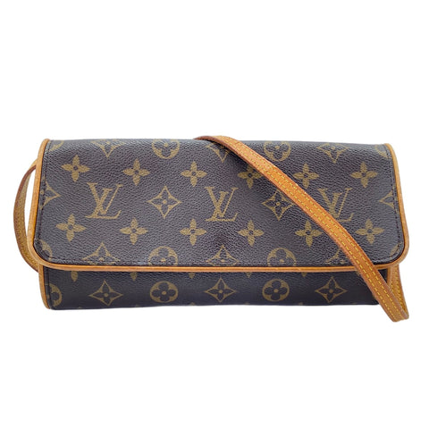 LOUIS VUITTON Pochette Twin GM Shoulder Bag Brown WS30581