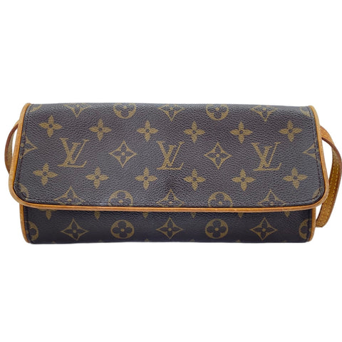 LOUIS VUITTON Pochette Twin GM Shoulder Bag Brown WS30581