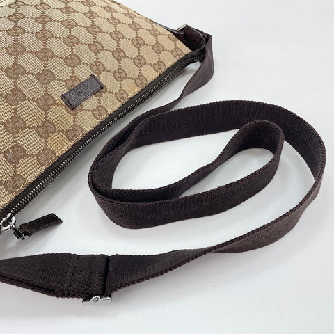 GUCCI Messenger Shoulder Bag Brown WS30583