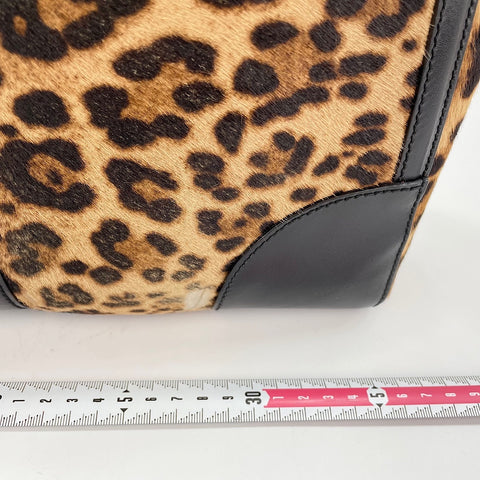 GUCCI Leopard Pattern Tote Bag black WS30586