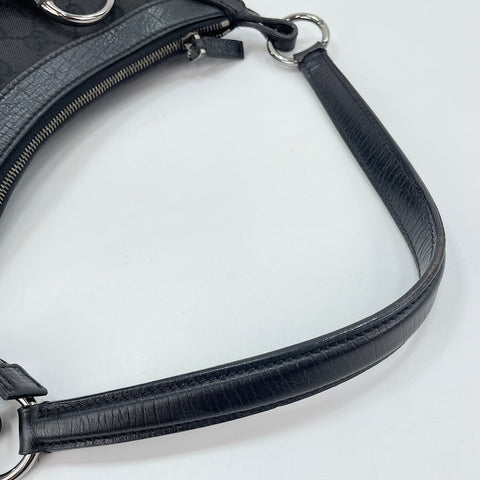 GUCCI Horsebit Shoulder Bag black WS30589