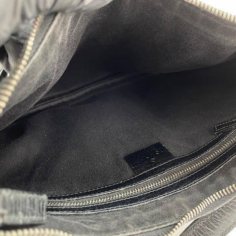GUCCI Horsebit Shoulder Bag black WS30589
