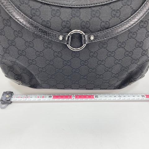 GUCCI Horsebit Shoulder Bag black WS30589
