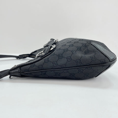 GUCCI Horsebit Shoulder Bag black WS30589