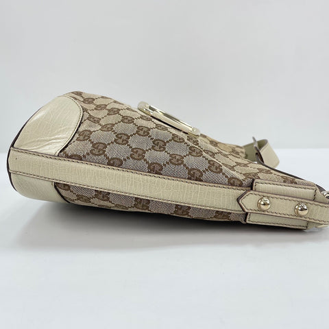 GUCCI Horsebit Shoulder Bag white WS30590