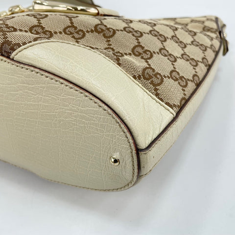 GUCCI Horsebit Shoulder Bag white WS30590