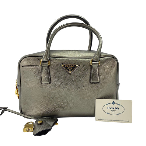 PRADA Safiano Handbag gold WS30592