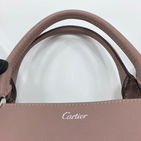 CARTIER C Du 2WAY Handbag pink WS30595