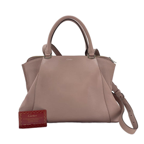 CARTIER C Du 2WAY Handbag pink WS30595