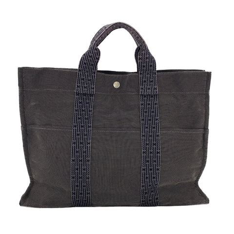 HERMES HerbagMM  Tote Bag gray WS30605