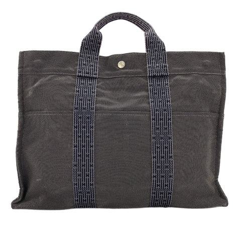 HERMES HerbagMM Tote Bag gray WS30605