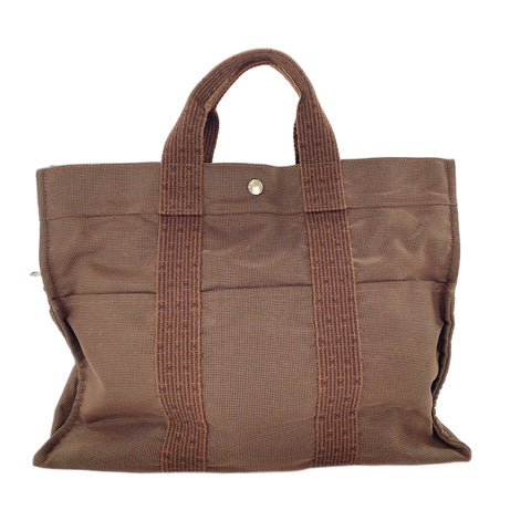 HERMES HerbagMM Tote Bag Brown WS30606