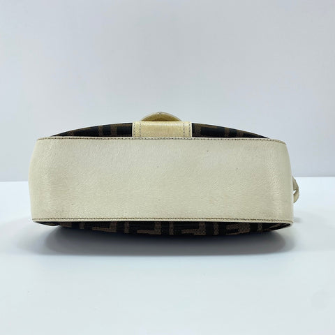 FENDI Zucca Shoulder Bag Brown WS30607