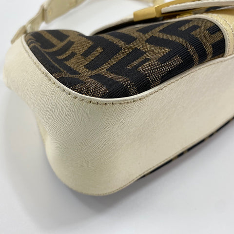 FENDI Zucca Shoulder Bag Brown WS30607