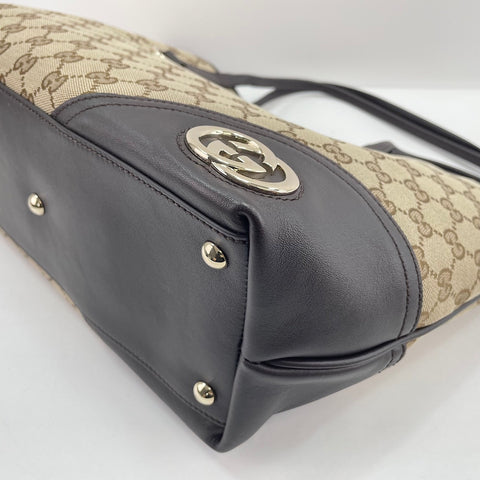 GUCCI New Brit Tote Bag beige WS30615