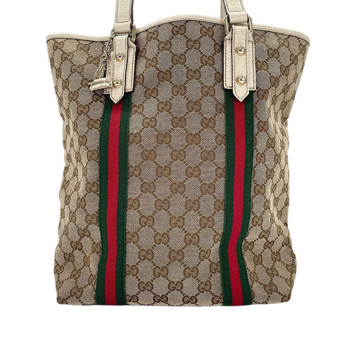 GUCCI Sherry Line Handbag beige WS30617