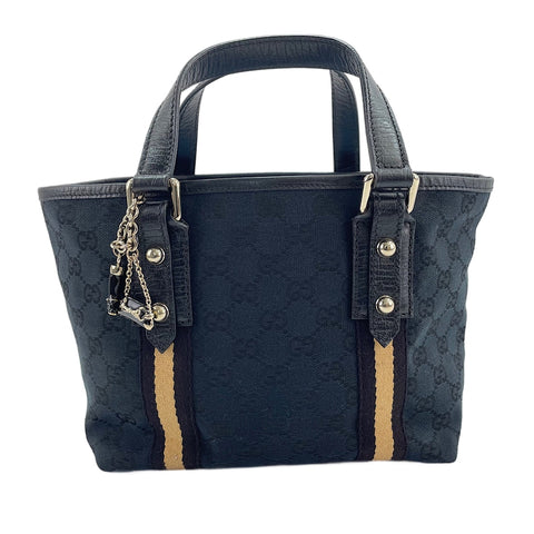 GUCCI Sherry Line Handbag black WS30618