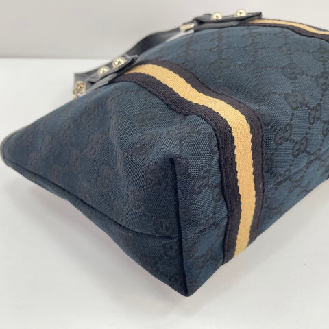 GUCCI Sherry Line Handbag black WS30618
