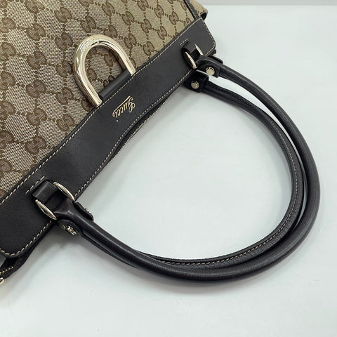 GUCCI Horsebit Tote Bag beige WS30619