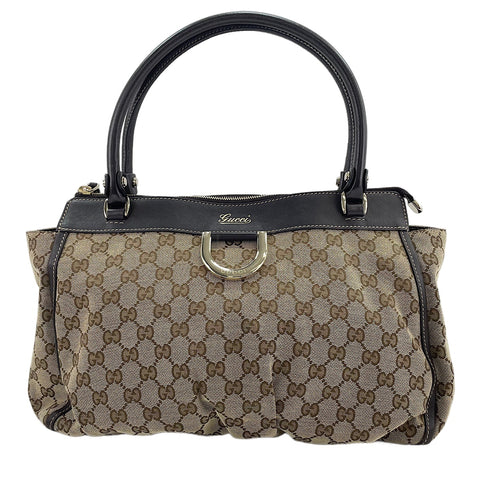 GUCCI Horsebit Tote Bag beige WS30619