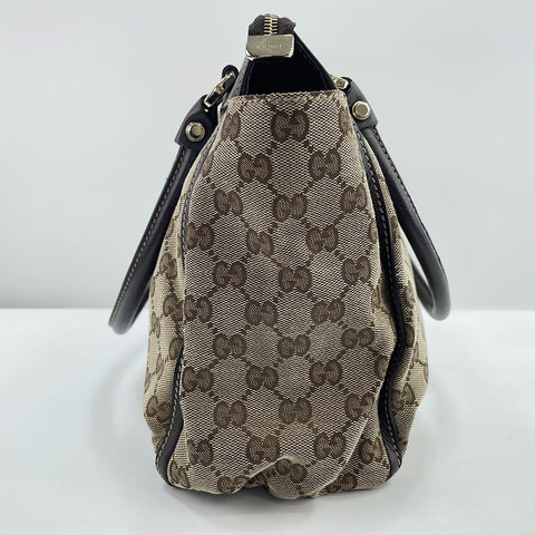 GUCCI Horsebit Tote Bag beige WS30619