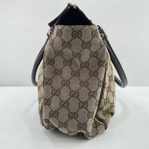 GUCCI Horsebit Tote Bag beige WS30619