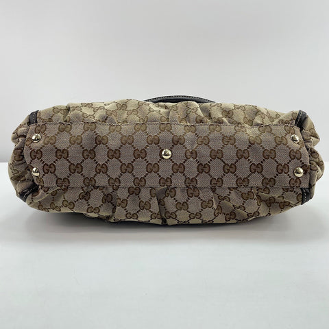 GUCCI Horsebit Tote Bag beige WS30619
