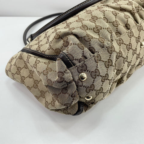 GUCCI Horsebit Tote Bag beige WS30619