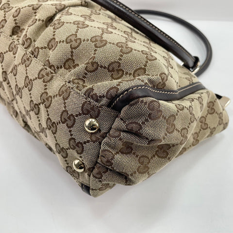 GUCCI Horsebit Tote Bag beige WS30619