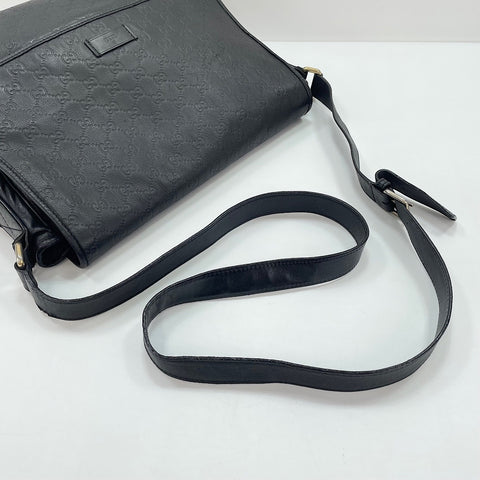 GUCCI Guccissima Shoulder Bag black WS30621
