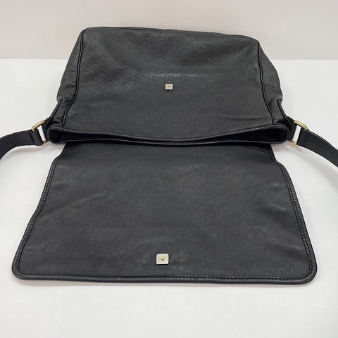GUCCI Guccissima Shoulder Bag black WS30621