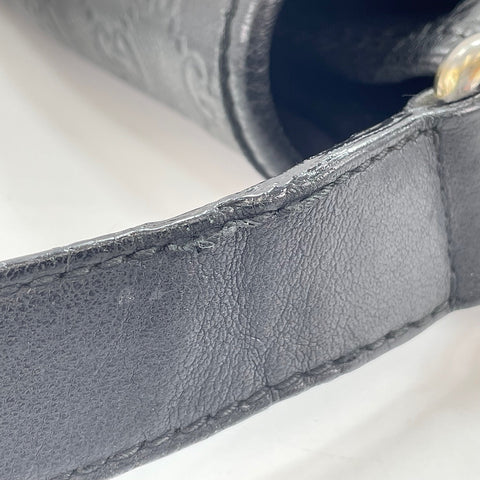 GUCCI Guccissima Shoulder Bag black WS30621