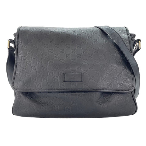 GUCCI Guccissima Shoulder Bag black WS30621