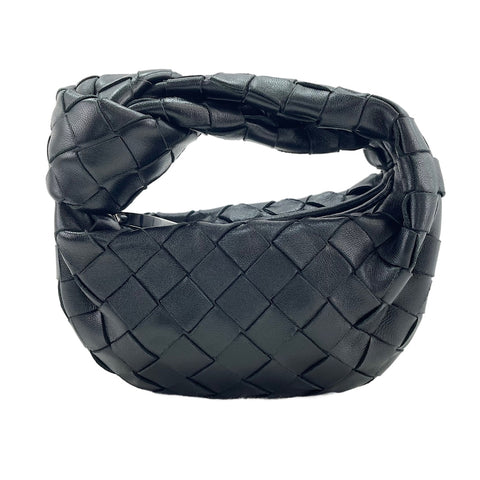 BOTTEGAVENETA Mini Jodie INTRECCIATO Handbag black WS30624