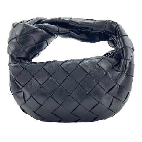BOTTEGAVENETA Mini Jodie INTRECCIATO Handbag black WS30624