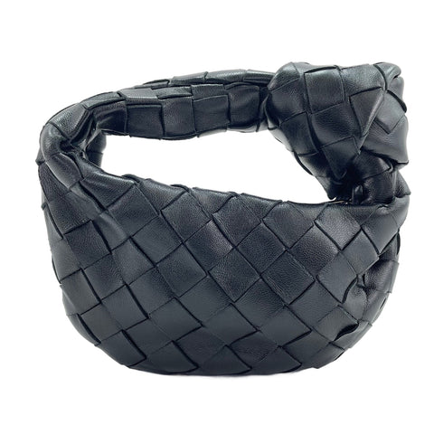 BOTTEGAVENETA Mini Jodie INTRECCIATO Handbag black WS30624
