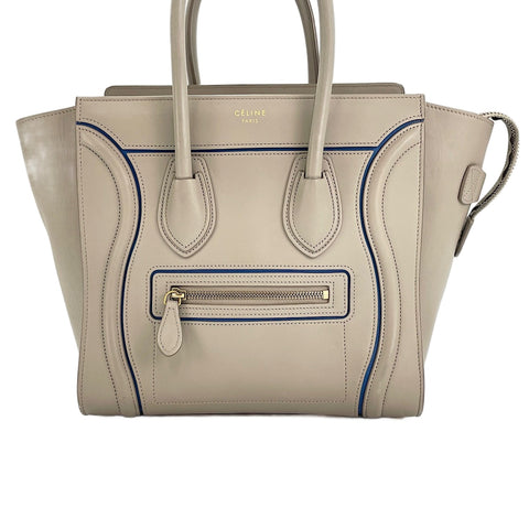 CELINE Luggage Micro Shopper Micro Handbag beige WS30629