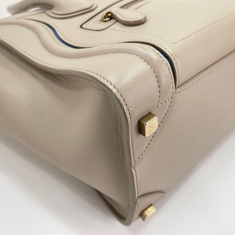 CELINE Luggage Micro Shopper Micro Handbag beige WS30629