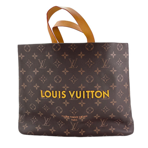 LOUIS VUITTON Shopper Tote MM Tote Bag Brown WS30634