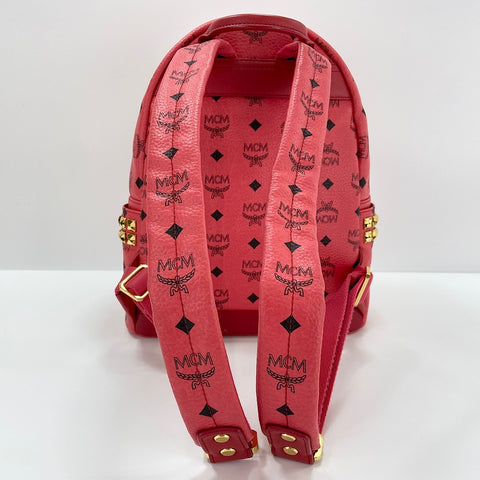 MCM Stark Side Studs Small Studs Backpack Â· Daypack Red WS30642