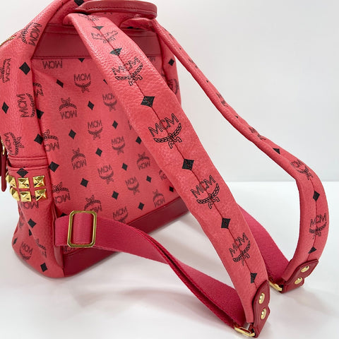 MCM Stark Side Studs Small Studs Backpack Â· Daypack Red WS30642