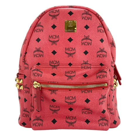 MCM Stark Side Studs Small Studs Backpack Â· Daypack Red WS30642