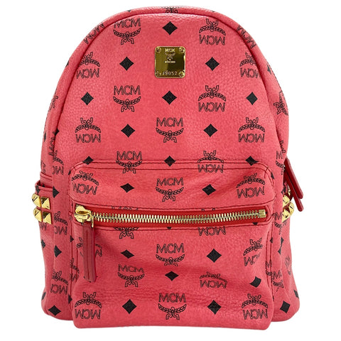 MCM Stark Side Studs Small Studs Backpack Â· Daypack Red WS30642