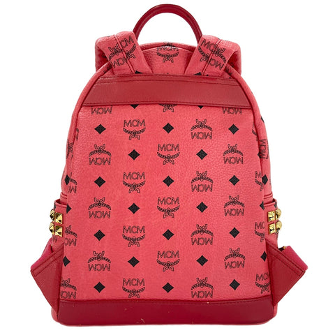 MCM Stark Side Studs Small Studs Backpack Â· Daypack Red WS30642