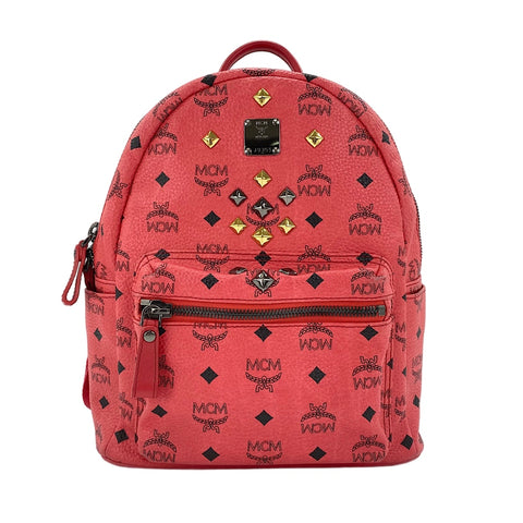 MCM Stark Small Studs Backpack Â· Daypack pink WS30643