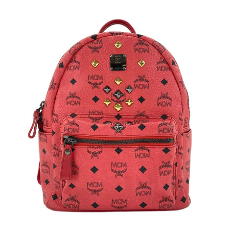 MCM Stark Small Studs Backpack Â· Daypack pink WS30643