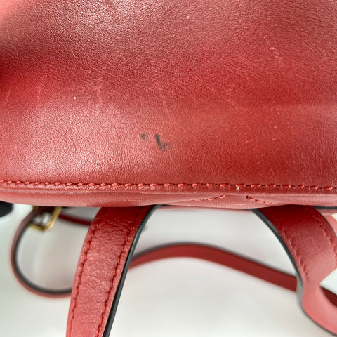 GUCCI quilting Backpack Â· Daypack Red WS30652