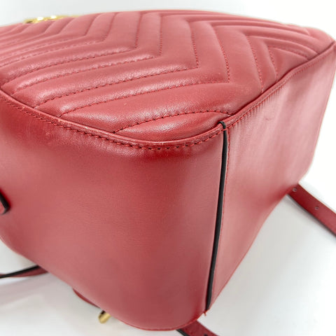 GUCCI quilting Backpack Â· Daypack Red WS30652