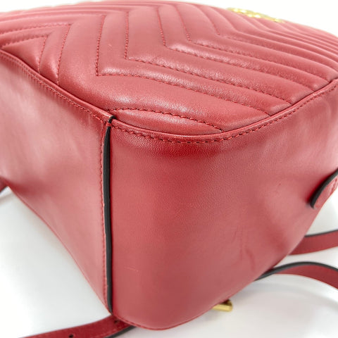 GUCCI quilting Backpack Â· Daypack Red WS30652